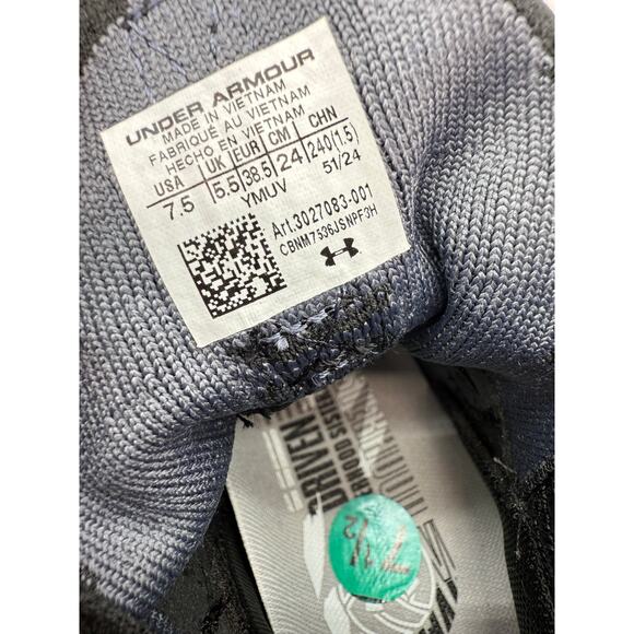 Under Armour Flow Highlight Ace Womens Sz 7.5 Black Volleyball Shoes 3027083-001 - Picture 8 of 11